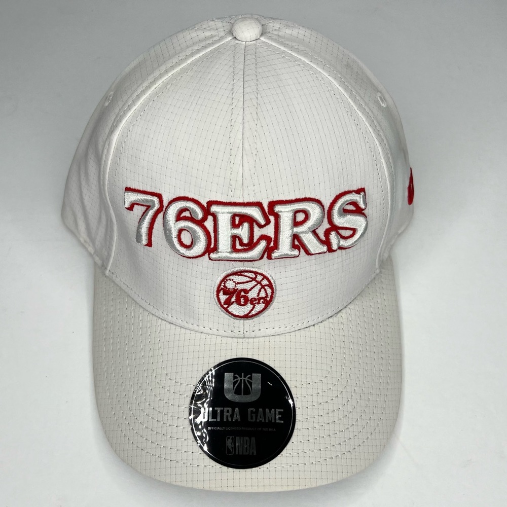 ULTRA GAME Philadelphia 76ers  "WHITE OUT" Hat‎